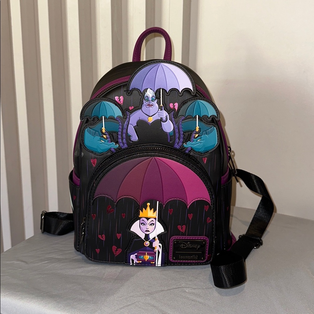 Disney Villains Backpack with Purple and Black Design